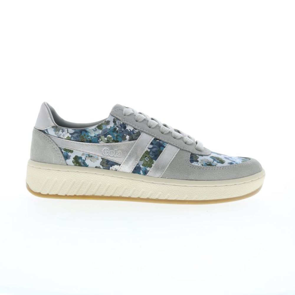 Gola Gray and Blue Floral Sneakers